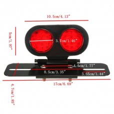 Stop Doppio + Luce Targa Moto Special & Custom